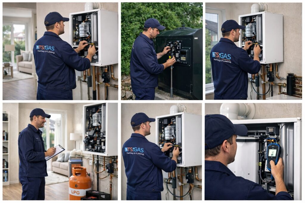 boiler installation process reading